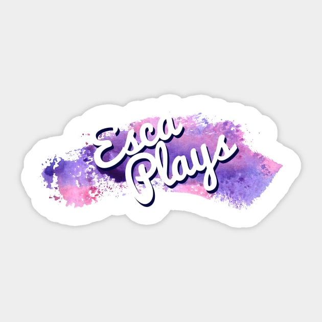 Purple/Pink Watercolor Sticker by EscaPlays